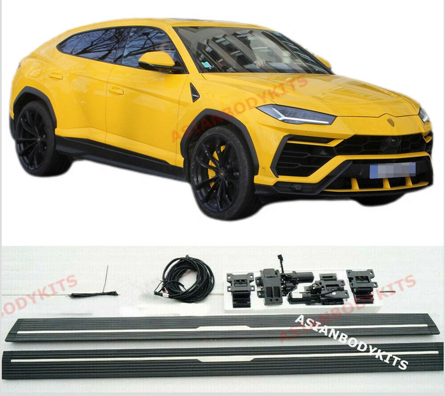 Buy Now ELECTRIC SIDE STEP DEPLOYABLE RUNNING BOARDS for LAMBORGHINI URUS 2018+ and upgrade car parts from SIR Tuning at the Best Price. Headlights, Tail lights, Bodykits, Navigations, body kit and more - Fast & Free Shipping within Europe, US & Worldwide.