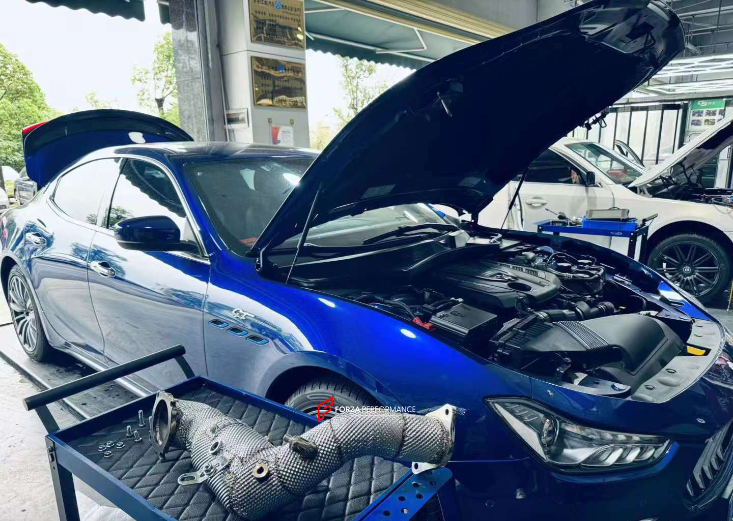 EXHAUST CATLESS DOWNPIPE for MASERATI GHIBLI 2.0T 2021+