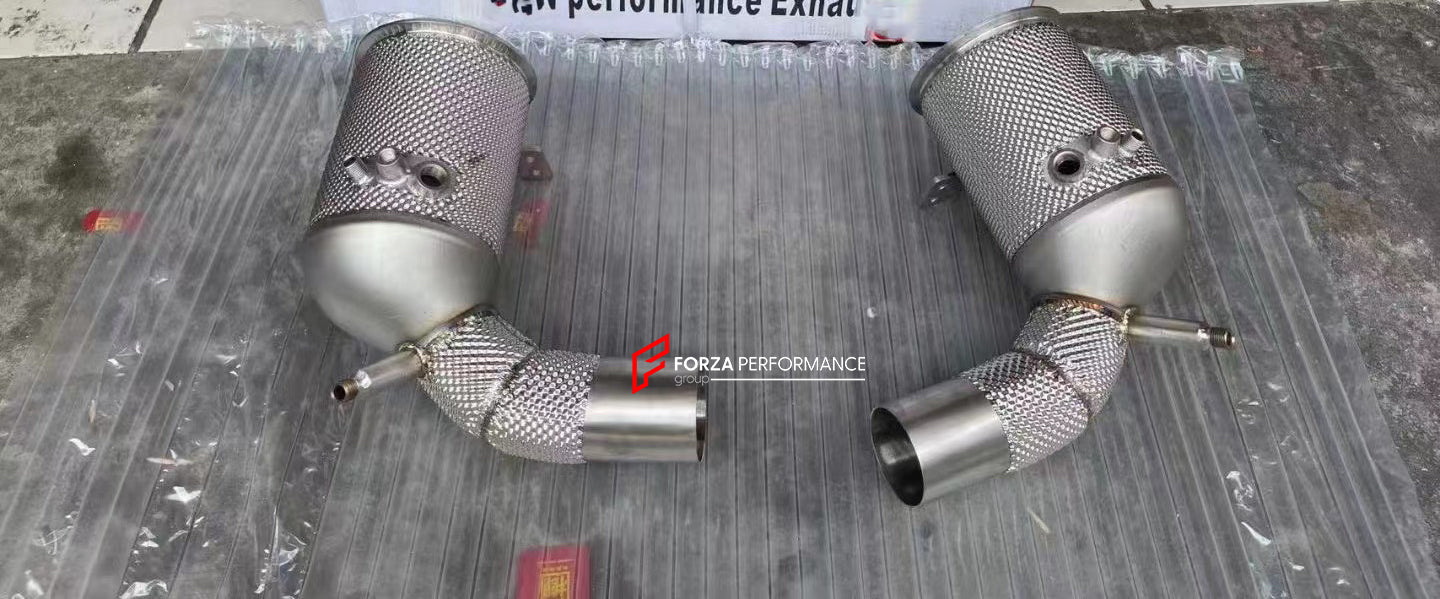 EXHAUST CATLESS DOWNPIPE for PORSCHE 991 992 TURBO S 3.7T