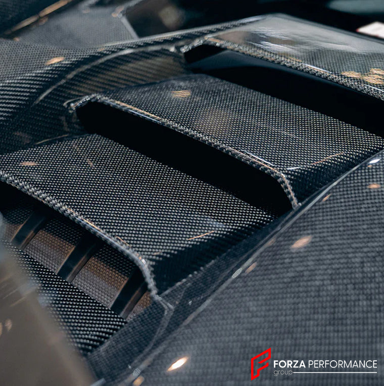 DRY CARBON REAR ENGINE COVER for LAMBORGHINI HURACAN EVO 2019+ | RWD STYLE