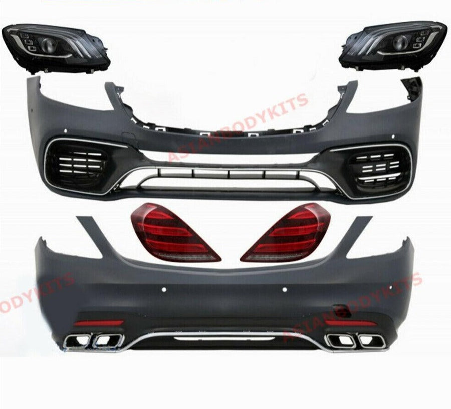 Buy Now CONVERSION MERCEDES BENZ S CLASS W222 FACELIFT AMG BODY KIT for MERCEDES BENZ S CLASS W222 S63 S550 2013 - 2017 and upgrade car parts from SIR Tuning at the Best Price. Headlights, Tail lights, Bodykits, Navigations, body kit and more - Fast & Free Shipping within Europe, US & Worldwide.
