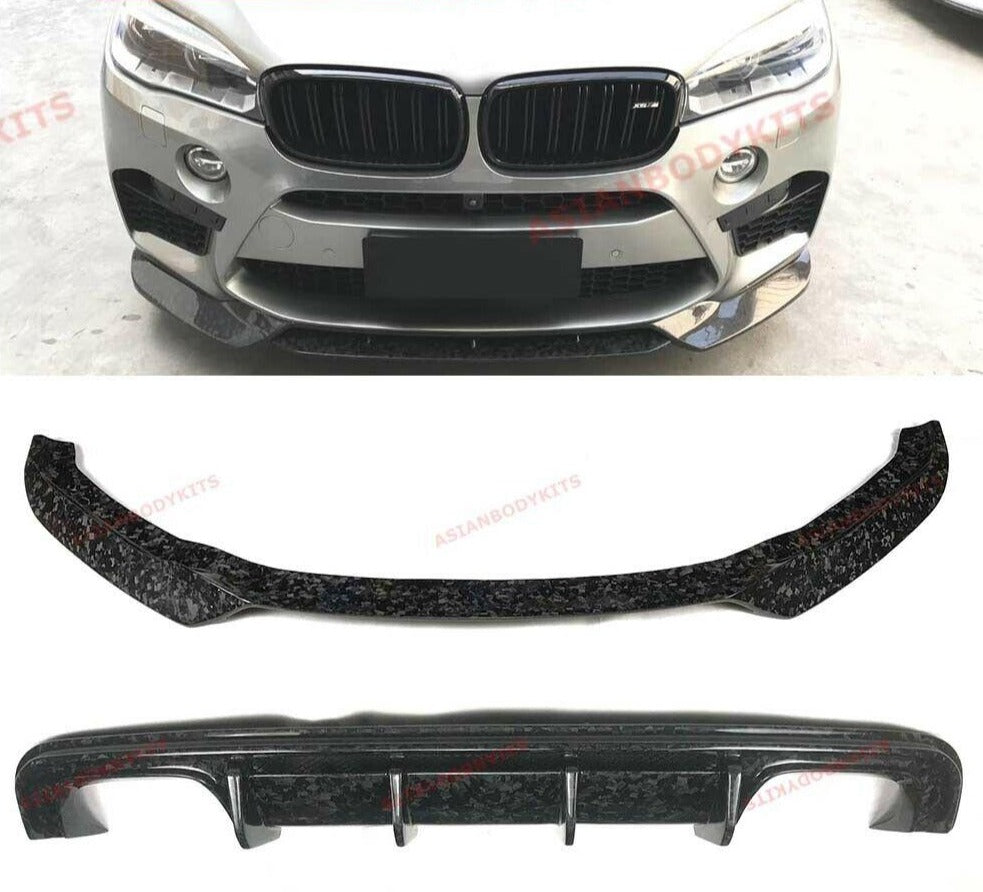 Buy Now DRY CARBON FIBER FRONT LIP REAR DIFFUSER for BMW X5M F85 X6M F86 2015 - 2019 and upgrade car parts from SIR Tuning at the Best Price. Headlights, Tail lights, Bodykits, Navigations, body kit and more - Fast & Free Shipping within Europe, US & Worldwide.