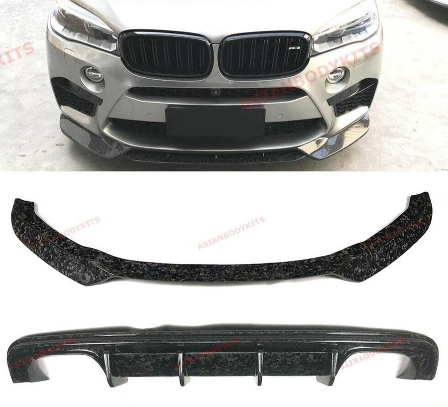 Buy Now DRY CARBON FIBER FRONT LIP REAR DIFFUSER for BMW X5M F85 X6M F86 2015 - 2019 and upgrade car parts from SIR Tuning at the Best Price. Headlights, Tail lights, Bodykits, Navigations, body kit and more - Fast & Free Shipping within Europe, US & Worldwide.