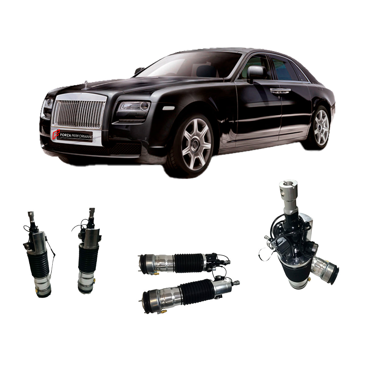 FRONT AIR SUSPENSION SHOCK ABSORBER STRUT SPRING SHOCK ABSORBER for ROLLS-ROYCE GHOST RR4 RR5 2009-2019
