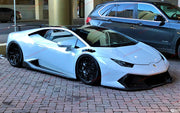 DRY CARBON FIBER FRONT BUMPER COVER for LAMBORGHINI HURACAN LP610 2016 - 2020
