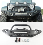 FRONT BUMPER with LED DRL for Jeep Wrangler JK (2007-2017) Var 2