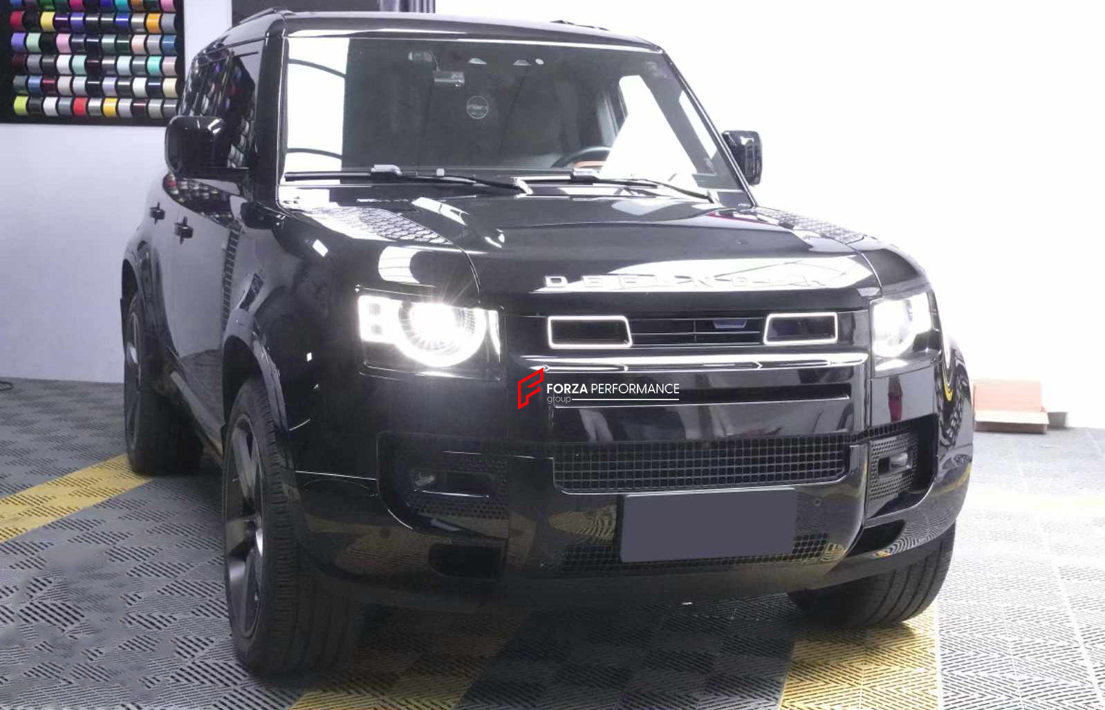 FRONT GRILLE WITH LED LIGHTS for LAND ROVER DEFENDER L663 2021+