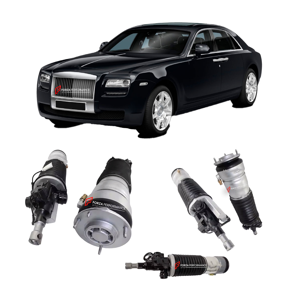 FRONT LEFT AIR SUSPENSION SHOCK ABSORBER STRUT SPRING SHOCK ABSORBER for ROLLS-ROYCE GHOST 2009-2019