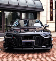 DRY CARBON FRONT LIP for AUDI A7 C8 4K8 2018 - 2023