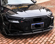 DRY CARBON FRONT LIP for AUDI A7 C8 4K8 2018 - 2023
