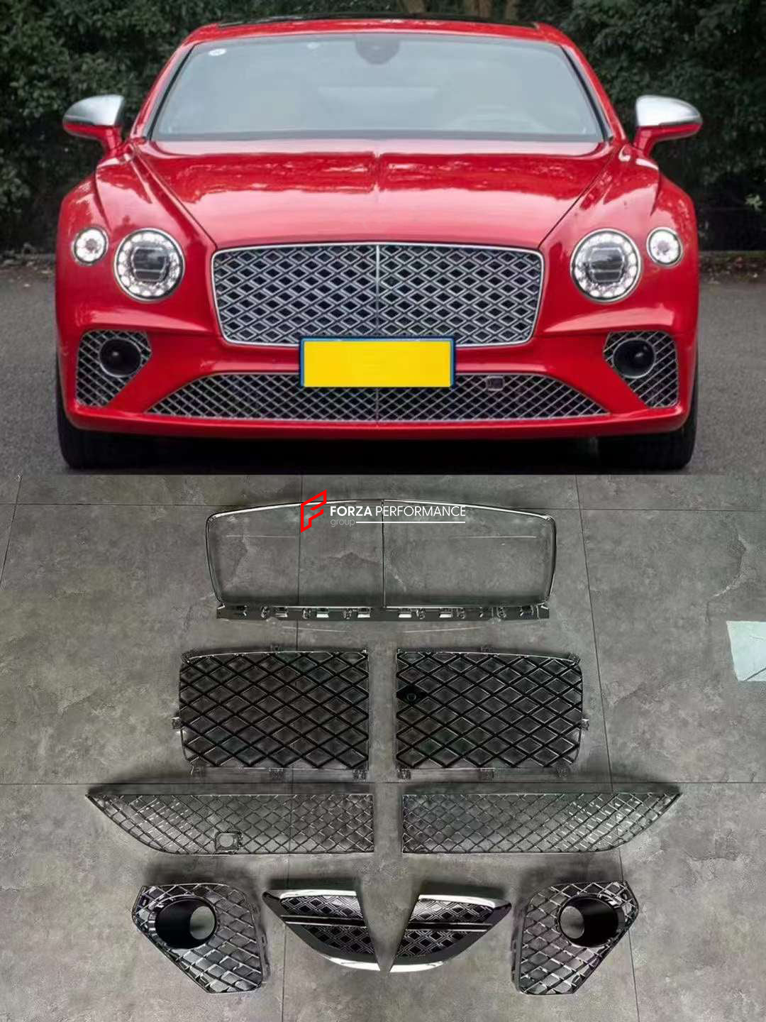 FRONT PARTS for BENTLEY CONTINENTAL GT 2017+
