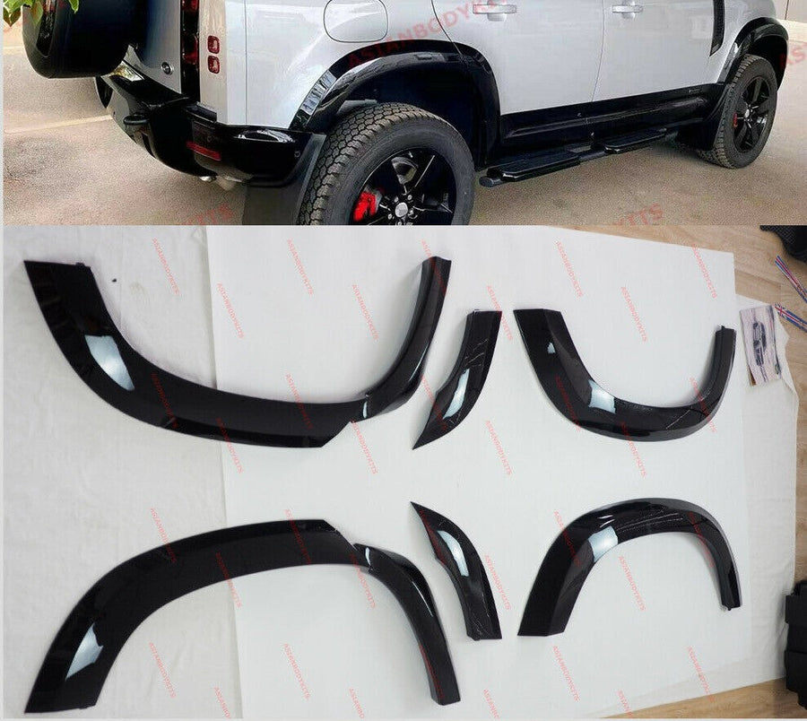 Buy Now FRONT REAR WIDE FENDER FLARES for LAND ROVER DEFENDER 110 L663 2020+ (GLOSS BLACK) and upgrade car parts from SIR Tuning at the Best Price. Headlights, Tail lights, Bodykits, Navigations, body kit and more - Fast & Free Shipping within Europe, US & Worldwide.