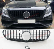 FRONT GRILLE GT AMG PANAMERICANA STYLE for MERCEDES BENZ S CLASS C217 S500 COUPE 2015 - 2017