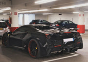 DRY CARBON REAR SPOILER WING for FERRARI 488 GTB SPIDER 2015 - 2020