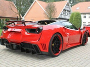 DRY CARBON REAR SPOILER WING for FERRARI 488 GTB SPIDER 2015 - 2020