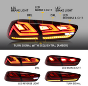 08-17 Mitsubishi Lancer & EVO X Vland III LED Tail Lights With Dynamic Welcome Lighting