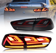 08-17 Mitsubishi Lancer & EVO X Vland III LED Tail Lights With Dynamic Welcome Lighting