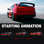 08-17 Mitsubishi Lancer & EVO X Vland III LED Tail Lights With Dynamic Welcome Lighting