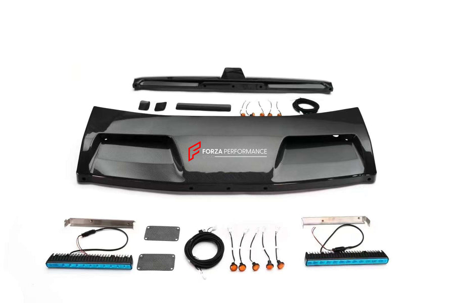 Buy Now FRONT ROOF LED BAR with REAR SPOILER for Mercedes G Class 2018 - 2024 and upgrade car parts from SIR Tuning at the Best Price. Headlights, Tail lights, Bodykits, Navigations, body kit and more - Fast & Free Shipping within Europe, US & Worldwide.