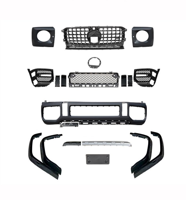 Buy Now BODY KIT FOR MERCEDES-BENZ G500 TO G63 2018+ and upgrade car parts from SIR Tuning at the Best Price. Headlights, Tail lights, Bodykits, Navigations, body kit and more - Fast & Free Shipping within Europe, US & Worldwide.
