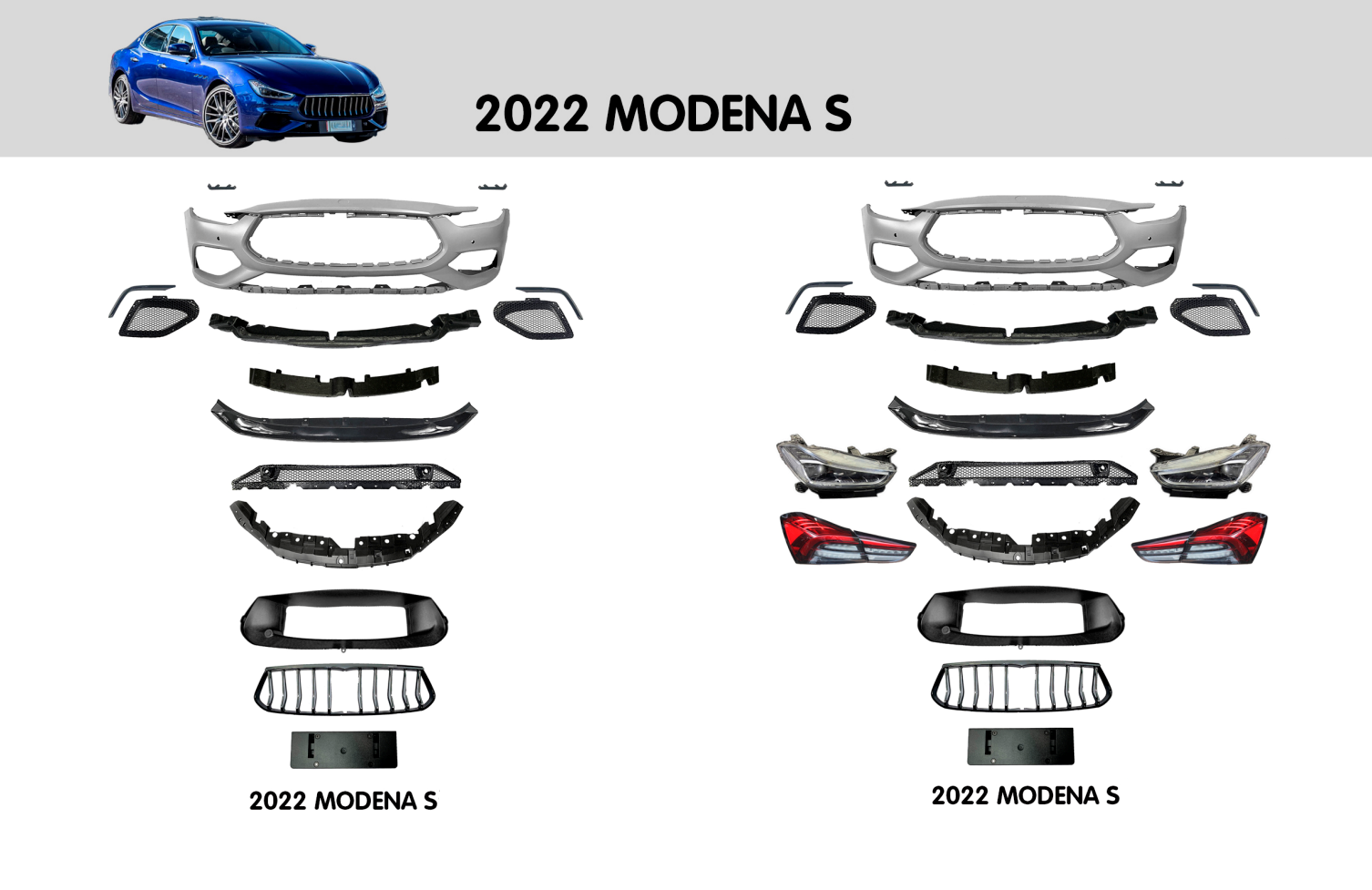 OEM PARTS for MASERATI GHIBLI MODENA S 2017+ M157