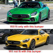 GLOSS BLACK FRONT GRILLE for MERCEDES BENZ AMG GT COUPE C190 R190 2014+