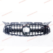 GLOSS BLACK FRONT GRILLE for MERCEDES BENZ AMG GT COUPE C190 R190 2014+