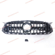 GLOSS BLACK FRONT GRILLE for MERCEDES BENZ AMG GT COUPE C190 R190 2014+