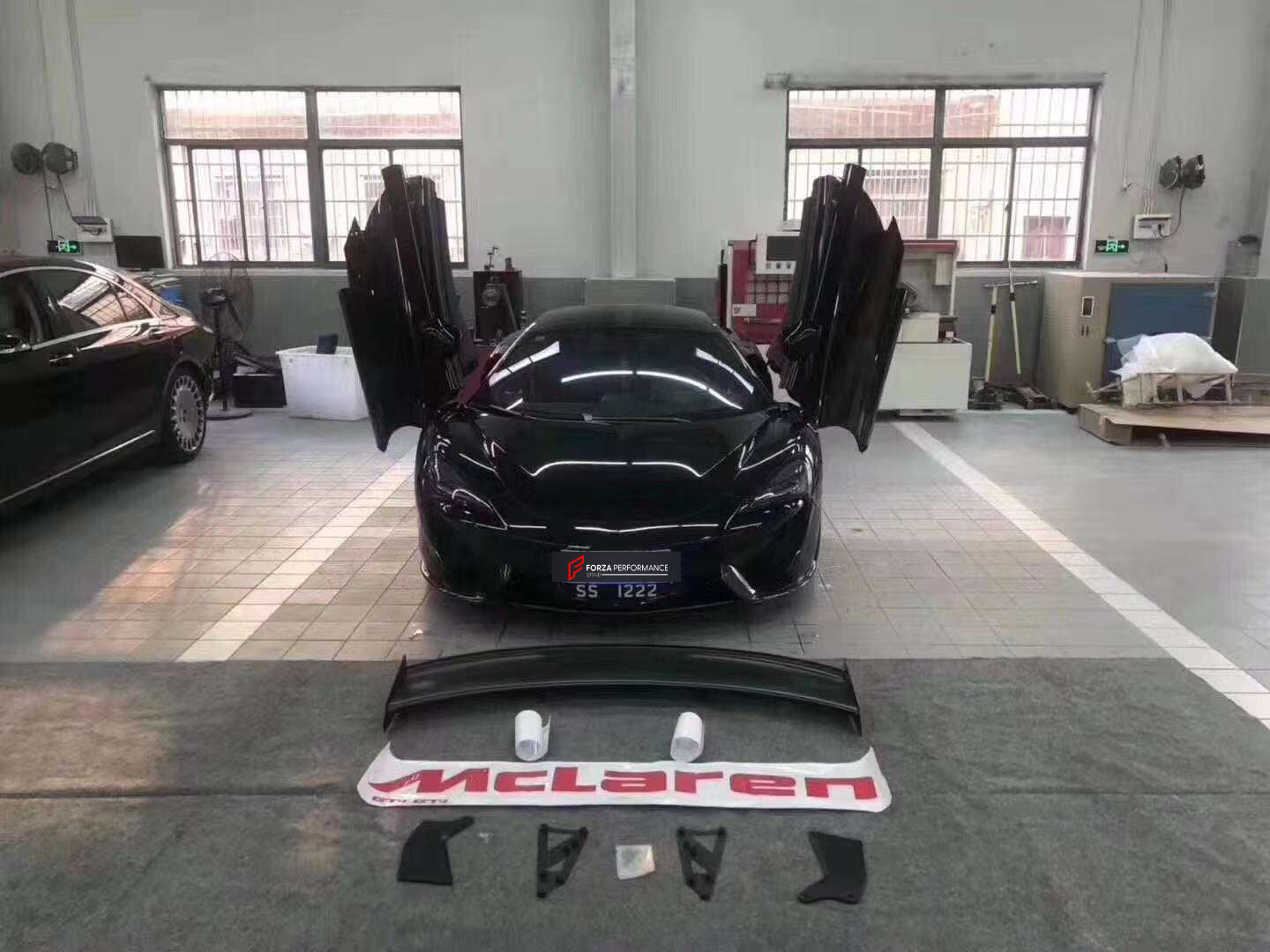CARBON REAR WING SPOILER for MCLAREN 540C 570GT 570S to GT4