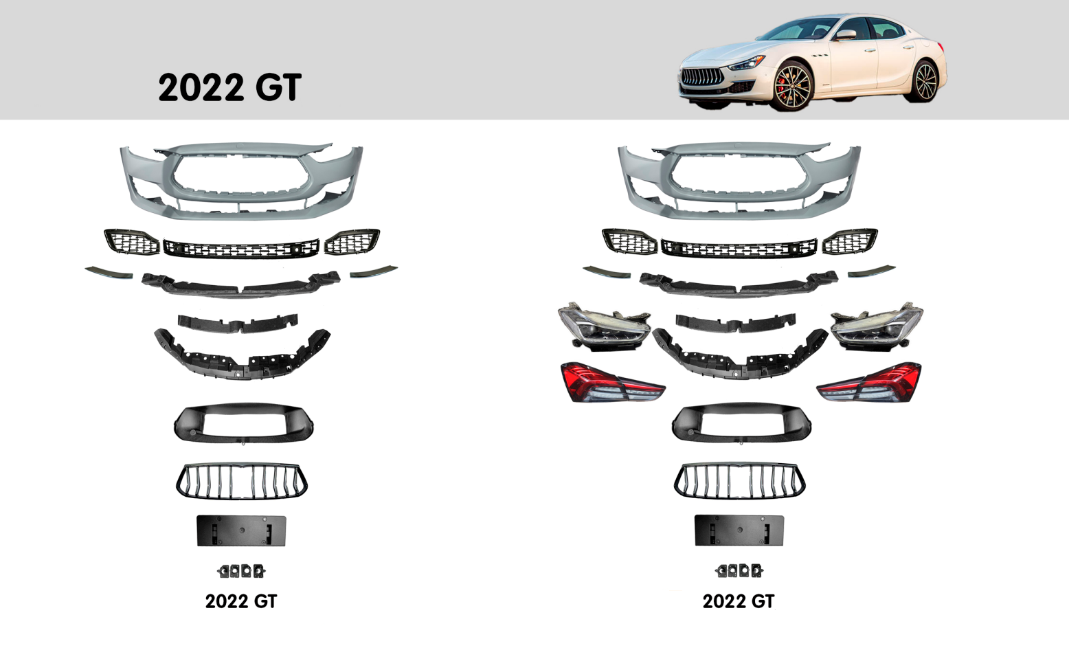 OEM PARTS for MASERATI GHIBLI GT 2017+ M157