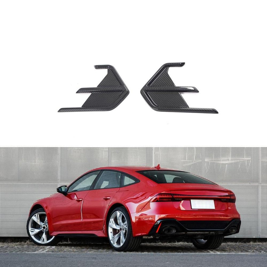 Buy Now DRY CARBON REAR BUMPER FINS for AUDI RS7 4K 2018+ and upgrade car parts from SIR Tuning at the Best Price. Headlights, Tail lights, Bodykits, Navigations, body kit and more - Fast & Free Shipping within Europe, US & Worldwide.