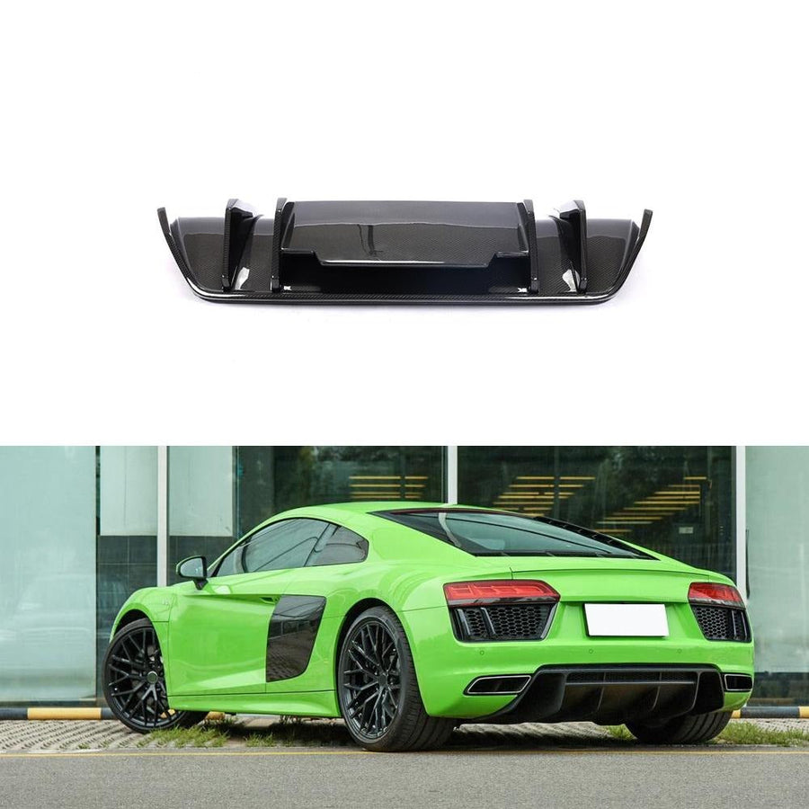 Buy Now DRY CARBON REAR DIFFUSER for AUDI R8 4S 2015-2018 and upgrade car parts from SIR Tuning at the Best Price. Headlights, Tail lights, Bodykits, Navigations, body kit and more - Fast & Free Shipping within Europe, US & Worldwide.