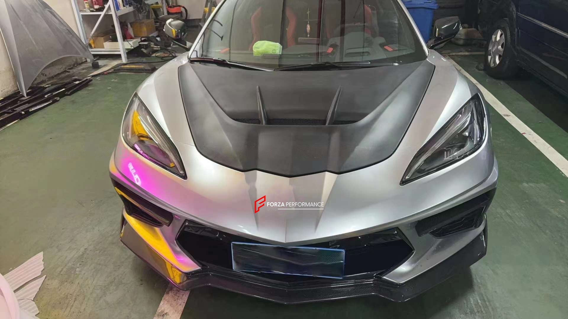 HOOD for CHEVROLET CORVETTE C8 STINGRAY, Z06, E-RAY 2019+