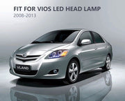 Vland Carlamp Projector Headlights For Toyota Vios 2008-2013 (Bulbs Not Included)