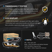 12-17 Volkswagen Golf MK7 Vland Full LED Projector Headlights [E-mark]