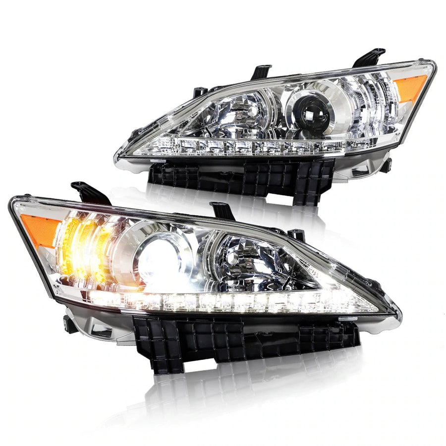 Buy Now VLAND Carlamp Projector Headlights for Lexus ES350 2010-2012 (Low Beam Projector. Hight Beam Reflector. Chrome and Black Housing Edition) and upgrade car parts from SIR Tuning at the Best Price. Headlights, Tail lights, Bodykits, Navigations, Headlights and more - Fast & Free Shipping within Europe, US & Worldwide.