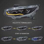 Honda Civic 10 Sedan/Coupe/Hatchback/Type R 2016-2021 Vland LED Headlights