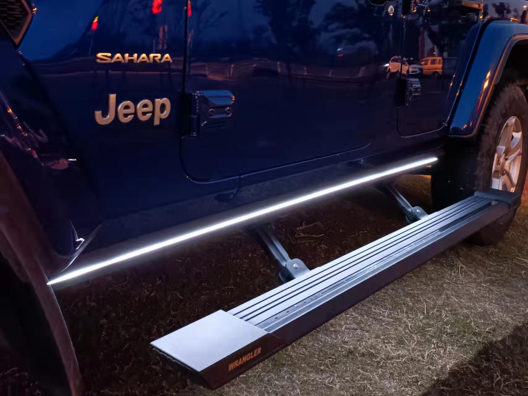 Side Step Running Boards Nerf Bars with LED for Jeep Wrangler JL 2018+ (5 doors)