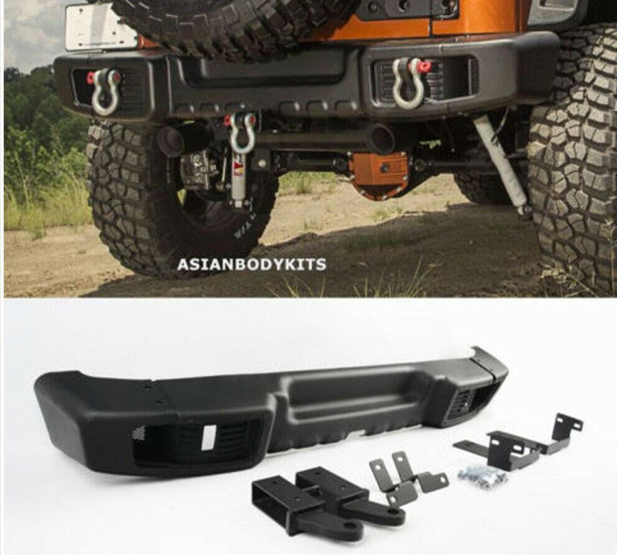 Buy Now REAR BUMPER for Jeep Wrangler JK (2007-2017) Var 2 and upgrade car parts from SIR Tuning at the Best Price. Headlights, Tail lights, Bodykits, Navigations, body kit and more - Fast & Free Shipping within Europe, US & Worldwide.