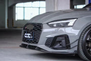 KARBEL CARBON DRY CARBON FIBER FRONT LIP VER.2 FOR AUDI S5 & A5 S LINE 2020-ON B9.5