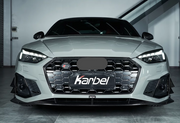 KARBEL CARBON DRY CARBON FIBER FRONT LIP VER.2 FOR AUDI S5 & A5 S LINE 2020-ON B9.5