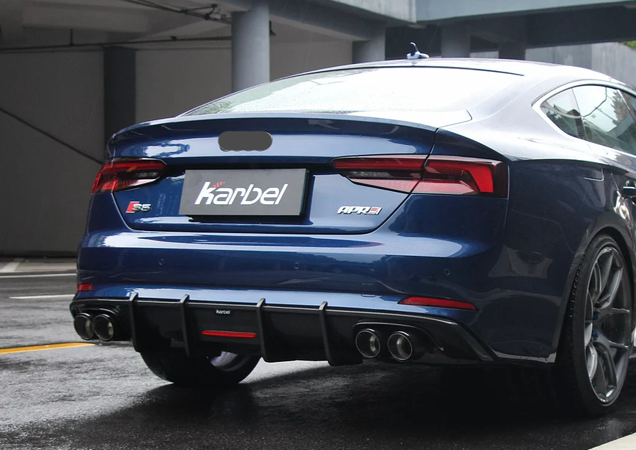 KARBEL CARBON DRY CARBON FIBER REAR DIFFUSER FOR AUDI S5 & A5 S LINE 2017-2019 B9