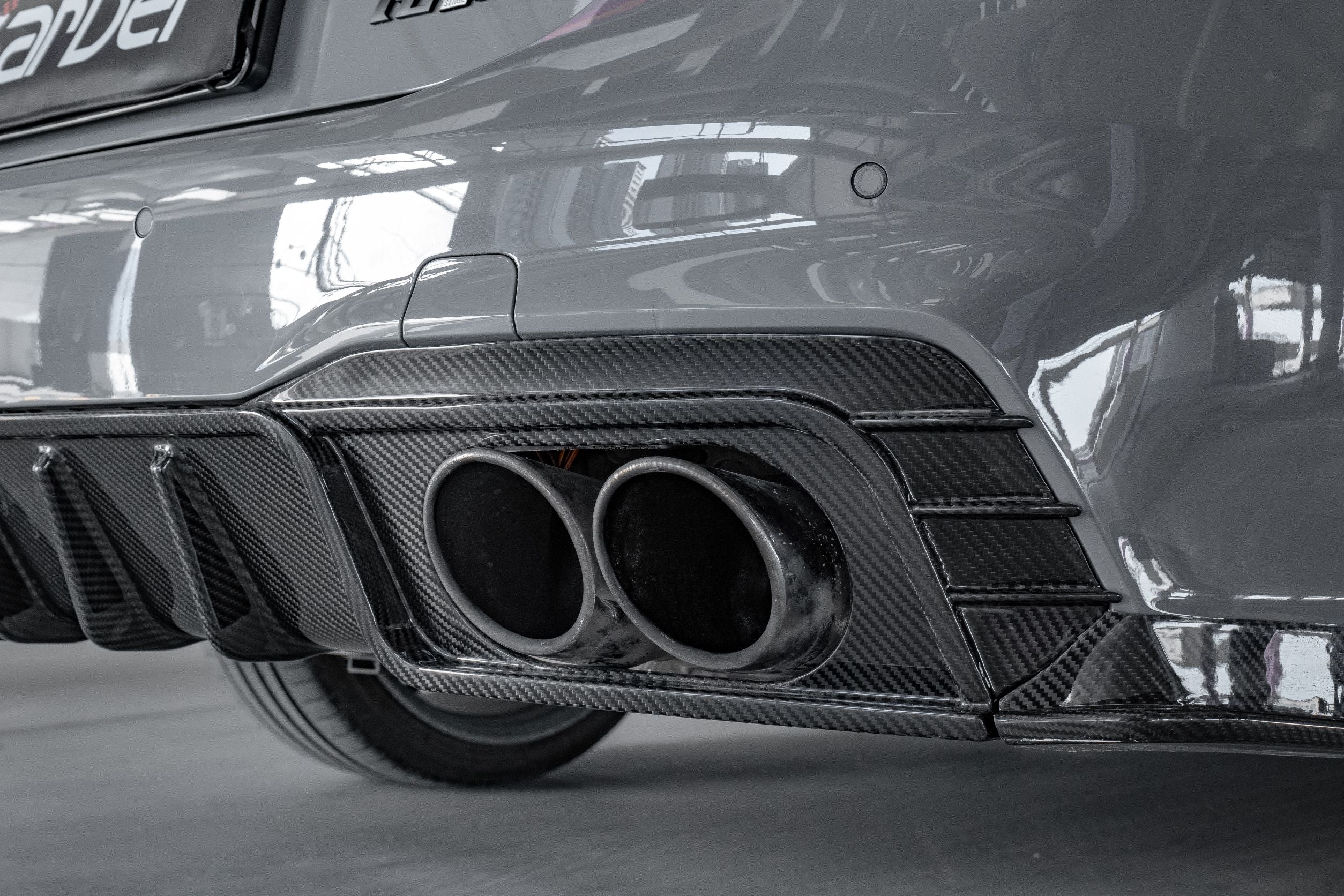 KARBEL CARBON CARBON FIBER REAR DIFFUSER VER.2 FOR AUDI S7 & A7 S LINE  2019+ C8