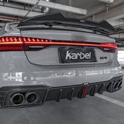 KARBEL CARBON CARBON FIBER REAR DIFFUSER VER.2 FOR AUDI S7 & A7 S LINE  2019+ C8