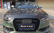 KARBEL CARBON DRY CARBON FIBER DOUBLE-SIDED HOOD BONNET FOR AUDI S4 & A4 S LINE & A4 2013-2016 B8.5
