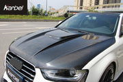 KARBEL CARBON DRY CARBON FIBER DOUBLE-SIDED HOOD BONNET FOR AUDI S4 & A4 S LINE & A4 2013-2016 B8.5