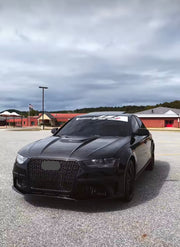 KARBEL CARBON DRY CARBON FIBER DOUBLE-SIDED HOOD BONNET FOR AUDI S4 & A4 S LINE & A4 2013-2016 B8.5