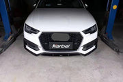 KARBEL CARBON DRY CARBON FIBER FRONT BUMPER UPPER VALENCES FOR AUDI S4 & A4 S LINE 2017-2018 B9