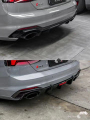 KARBEL DRY CARBON FIBER REAR DIFFUSER FOR AUDI RS5 B9 2017 - 2019