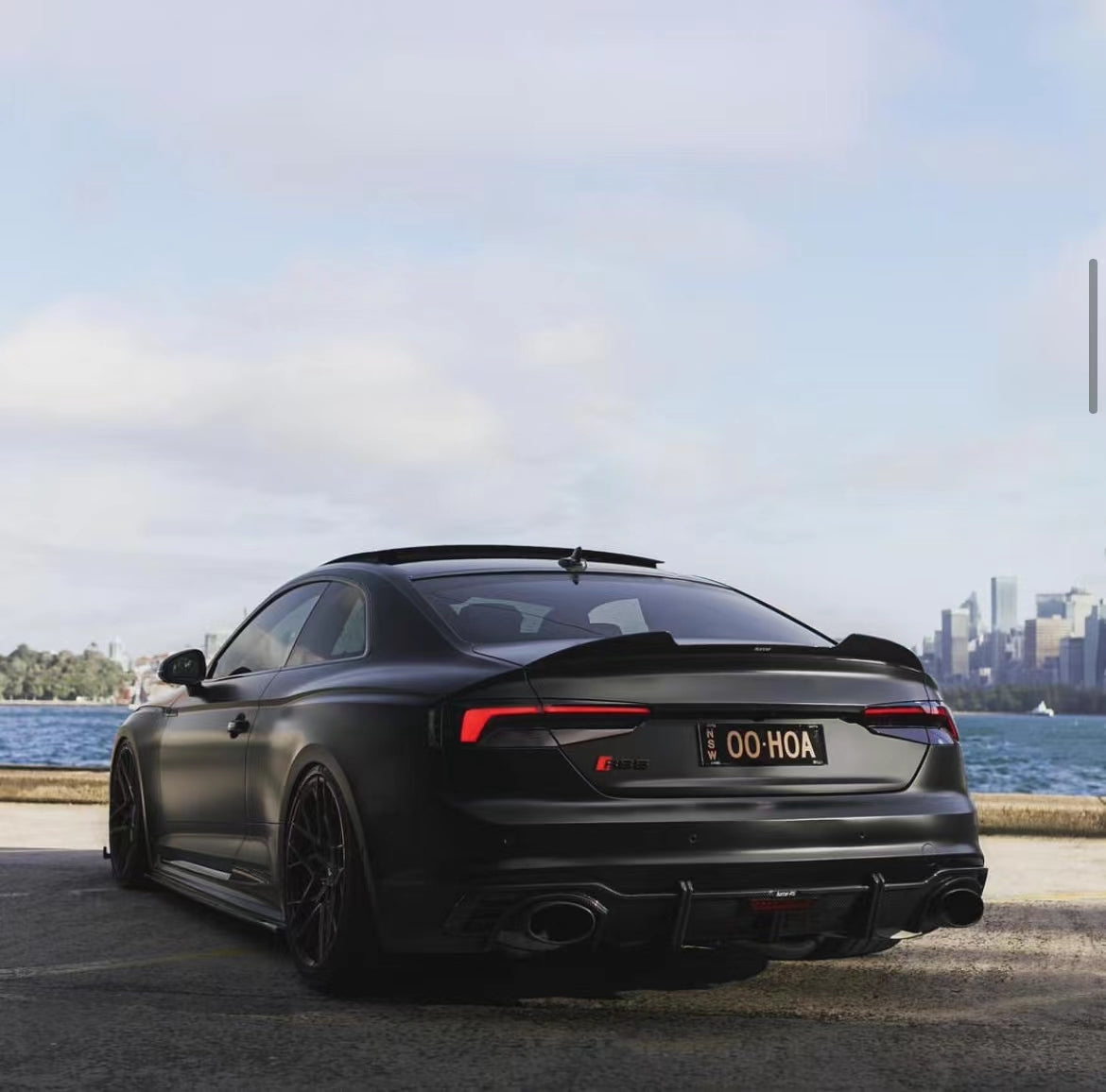 KARBEL DRY CARBON FIBER REAR DIFFUSER FOR AUDI RS5 B9 2017 - 2019